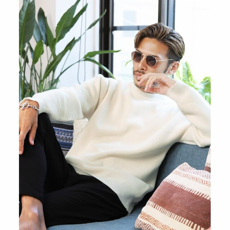 ジギーズショップ ワッフルクルーニット ニット セーター メンズワッフル ニットセーター メンズニット メンズセーター 厚手 メンズ ホワイト Xl Jiggys Shop 通販 Lineポイント最大2 0 Get Lineショッピング