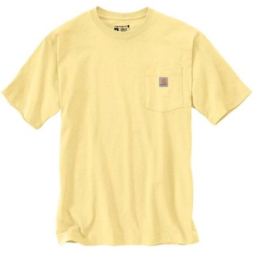 CARHARTT 美版 K87 Y24 POCKET TEE 6.75oz 重磅口袋 短T (Y24 淡黃色)