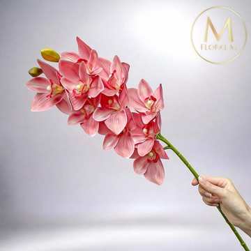以後都走花路吧🌷快速出貨【Floral M】居家輕奢高級蝴蝶蘭公主粉仿真花花材（1入組）