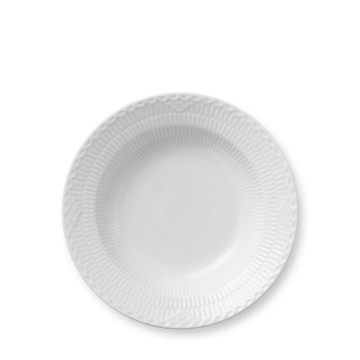 半花邊白瓷 - 深盤21cm(本商品不提供破損保證)