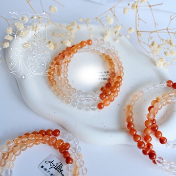 無條件的愛自己丨白水晶紅橙粉兔毛水晶丨維納斯靈氣丨彌雅原創設