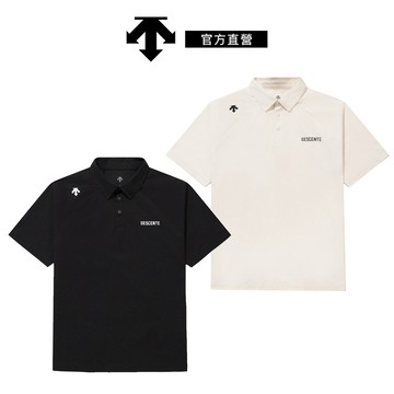 【DESCENTE 迪桑特】男士 立體紋裡寬鬆短袖POLO衫-兩色可選 現貨