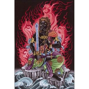 時尚個性掛旗日式和風浮世繪不動明王 舊 蝦皮 購物 Line購物