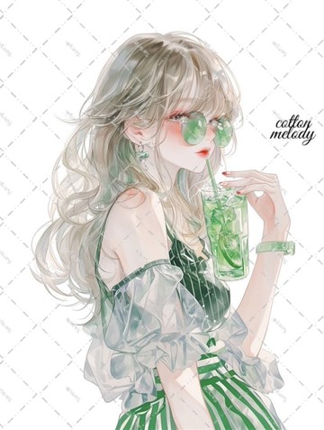 原廠貼紙 6443號 人物貼紙 原創貼紙 人物貼紙 女孩貼紙 原創人物貼紙