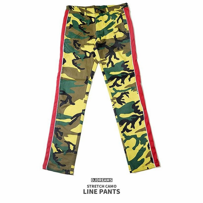 メンズ カモフラ スウェットジョガーパンツ 迷彩 ストレッチパンツ 緑 XL