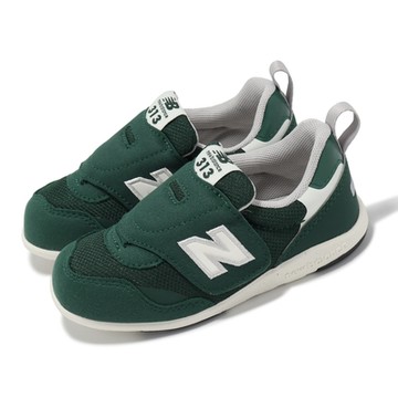 New Balance 休閒鞋 313 Wide 小童 寬楦 綠 白 小朋友 麂皮 魔鬼氈 嬰兒鞋 學布鞋 NB IT313FK2-W