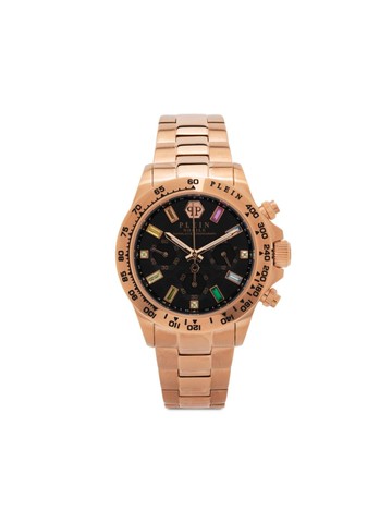 Philipp Plein - Nobile Chronograph Lady 38mm - women - stainless steel/glass - One Size - Black