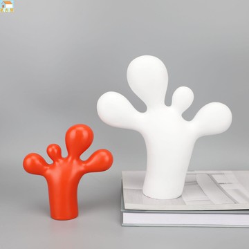 現代簡約樹脂卡通腳丫樣板房售樓部臥室客廳餐廳書房桌面玄關擺件