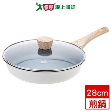 鍋寶 北歐風複底單柄平煎鍋28cm 鍋子 鍋具 煎鍋 單柄【愛買】