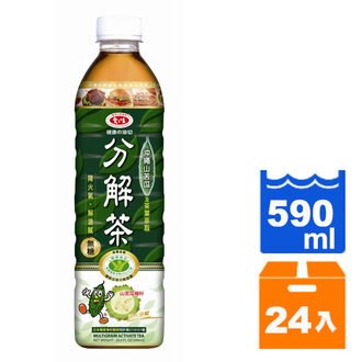 愛之味分解茶沖繩山苦瓜(無糖)590ml(24入)/箱【康鄰超市】