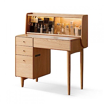 源氏木語琳琅橡木原木色收納化妝桌 Y00D07 (H014364708)