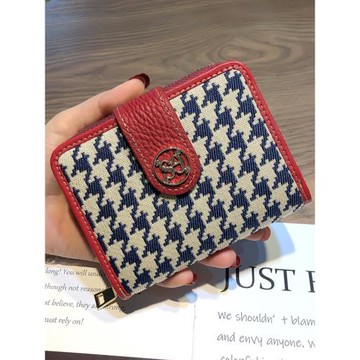 高級感短款兩折錢包卡包一體小包女2025新款配真皮小巧零錢包錢夾