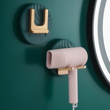 YOG-輕奢折疊吹風機架電吹風機收納架壁掛式免打孔風筒子浴室衛生間 8PQO