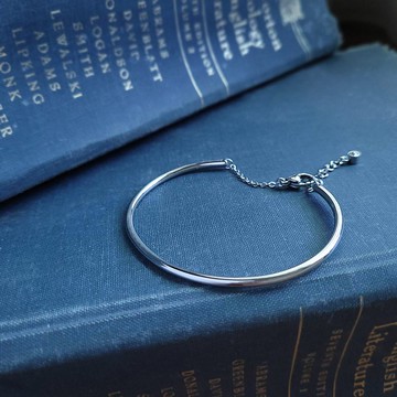 漫遊拾光。白鋼水鑽細手環