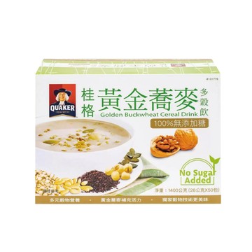 Quaker 2箱組-無糖黃金蕎麥多穀飲 (28公克X50入/箱)