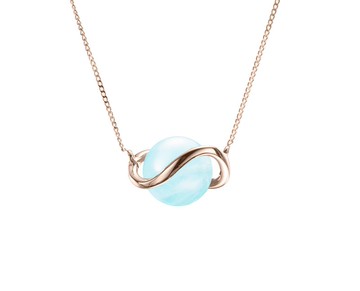 海藍寶14k黃金項鍊 極簡鎖骨鍊 藍色小項鍊金飾 三月誕生石墜子