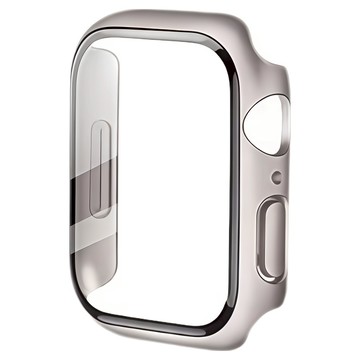 YUNMI 殼膜一體保護殼/鋼化玻璃透明手錶保護殼 46mm  星光色  Apple Watch Series S10/S11  1個