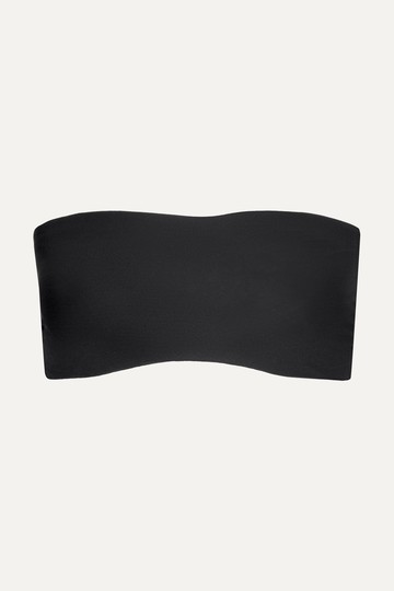 Commando - Double Take Lace-paneled Stretch Bandeau Bra - Black - S/M
