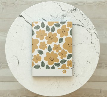 洛可可草莓 WELKIN手創_手工書/筆記本/手帳/日記本-黃花點點