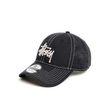 Stussy 9twenty Washed Basic Trucker 水洗卡車帽 帽子 黑色 1311164-BK