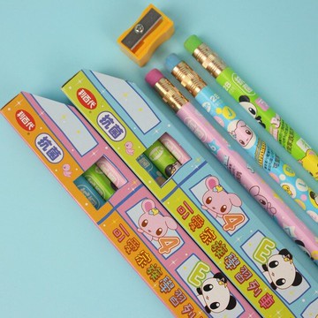 利百代學齡前鉛筆 CB-205 大三角形鉛筆 2B/一小盒3支入(定60) 可愛家族皮頭抗菌鉛筆 台灣製【APP滿額下單10%點數(單一帳號最高5000點)】1/31止