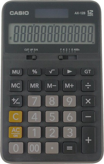 CASIO卡西歐 AX-12B計算機 12位數/一台入(定500) 中長型商用計算機 AX-12S更新版【APP滿額下單4%點數(單一帳號最高1500點)】6/30止