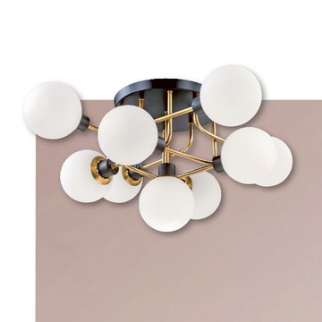 鄉村風半吸頂九燈 B102-81-22931