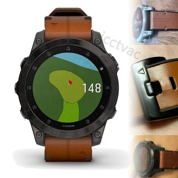 適用於佳明Garmin Descent Mk3i 錶帶 本能/安奪2 26 22mm QuickFit皮革矽膠錶帶