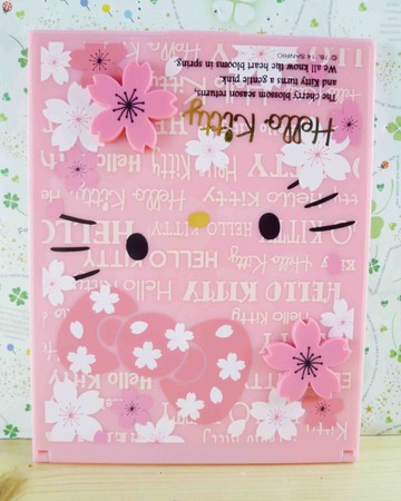 【震撼精品百貨】Hello Kitty 凱蒂貓-HELLO KITTY摺鏡-櫻花圖案-粉色