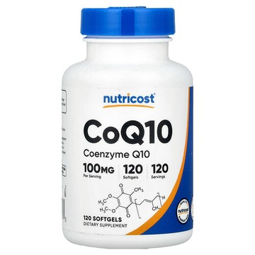 Nutricost, 輔酶 Q10，100 毫克，120 粒軟膠囊