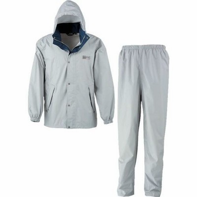 カジメイク　エントラントレインスーツ２　シルバー　ＬＬ（725071LL）