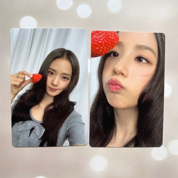 *韓國代購*金智秀小卡 jisoo香港見面會入場卡 草莓懟臉小卡 嘟嘴秀 微笑秀