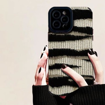 DZ華鵑適用蘋果17promax手機殼新款iPhoneAir硅膠15/14plus黑白16pro全包12防摔11高級感x女款7簡約8創意條紋