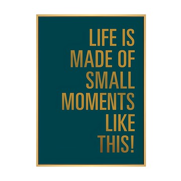 小而美好的時刻 木框畫 PS環保樹脂框+油畫布+松木內框  40 x 30cm  木色