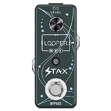 Stax Looper Guitar Pedal Unlimited Overdubs 10 Minutes of Looping, time With USB to Import and Export Loop Modes Mini Size True Bypass