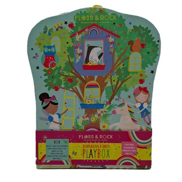 FLOSS&ROCK 角色扮演木製玩具10片組 兒童遊戲 激發想像力  彩虹仙女 多色  1盒