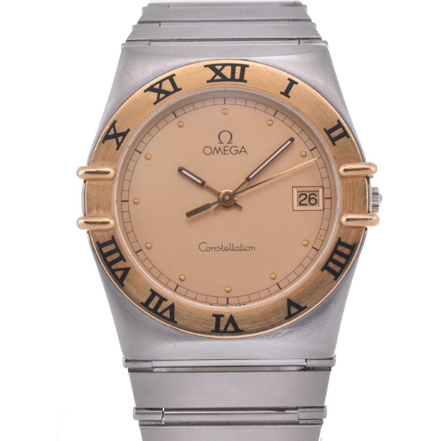 ☆良品【OMEGA】オメガ コンステレーション デイト 1410.10 K18YG ベゼル クォーツ メンズ H#115227 | LINEショッピング