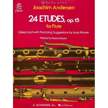 【凱翊︱Schirmer】24首長笛練習曲 作品15  Joachim Andersen