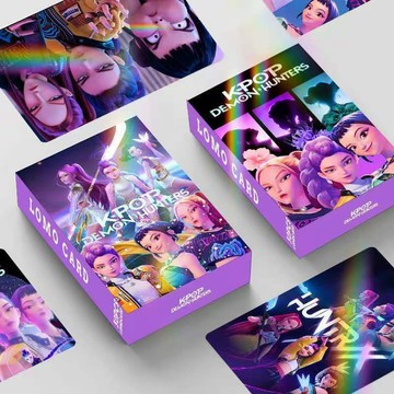 KPOP 30張K-POP獵魔女團鐳射卡獵魔女團小卡卡通動漫二次元周邊卡 女團周邊 出貨 小卡周邊 獵魔女團 周邊