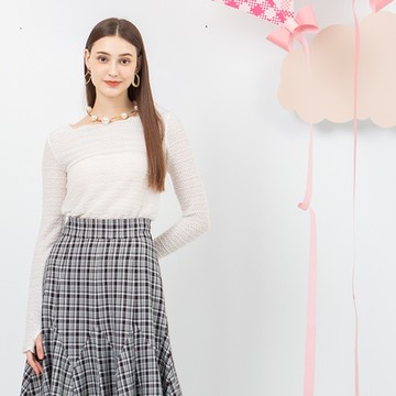 【MASTINA】內搭小碼合身款長袖上衣 藍 白 綠 (魅力商品)