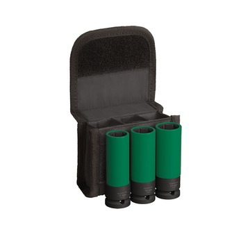 BOSCH 抗衝擊 3件式套筒組1/2"方頭(17/19/21mm), 長86mm