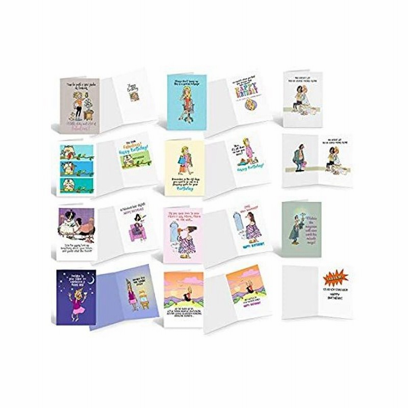 面白い誕生日カード詰め合わせ 女性用 フルカラー フロント 内側 バルクセット バースデーカード ボックス入り グリーティング入り レディース アソー 通販 Lineポイント最大0 5 Get Lineショッピング