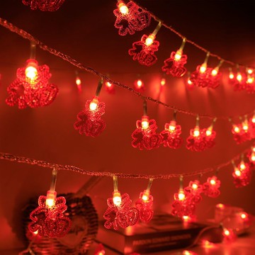 LED燈籠燈串新年房間室外裝飾燈裝扮閃燈中國結寢室掛燈節日裝飾