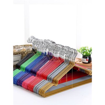 日式無痕晾衣架加厚成人金屬衣掛家用掛衣防滑衣服架子兒童曬衣撐