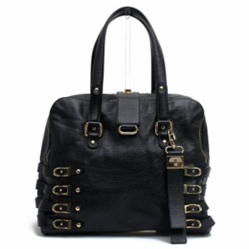 ○ジミーチュウ Jimmy Choo 牛革 ハンドバッグ Blanche Large Satchel