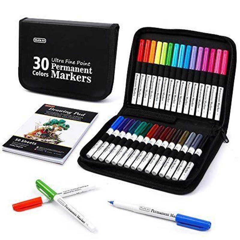 Uni Posca Black Board Marker -Thick Point-6 Colors Set (PCE50017K6C)