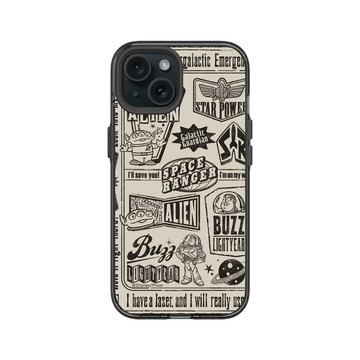 iPhone 15 Clear 酷墨灰 - 迪士尼-玩具總動員 Toy Story - 玩具總動員-美式風格