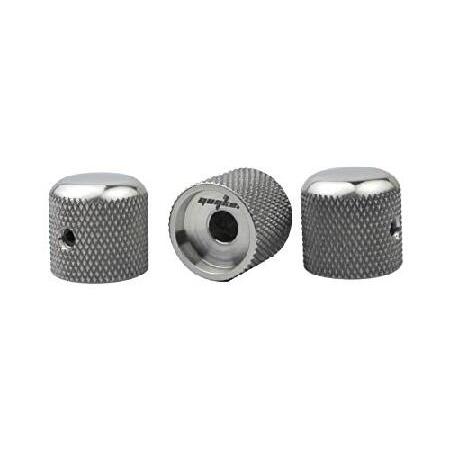 Guyker 3Pcs Titanium Alloy Potentiometer Control Knobs with 6mm(0.24”) Dia. Shaft Pot High Grade Knurled Volume Tuning Audio Knob Replacement for E