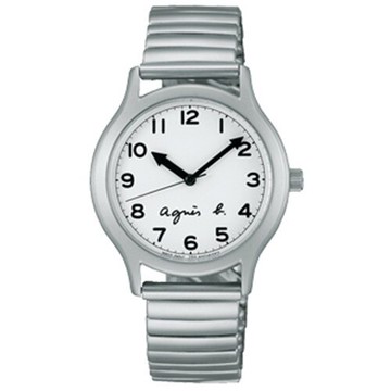 送禮首選★agnes b. 復刻經典限量數字女錶(BH8017X1)-銀/34mm  附提袋【全館滿額折價★APP下單點數4倍送】線上購買享_實體門市同步服務