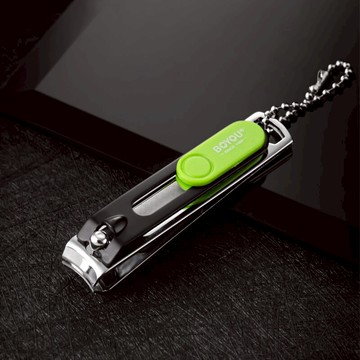 指甲刀鑰匙扣掛件 創意個性指甲剪帶搓板 鎖匙圈環掛飾